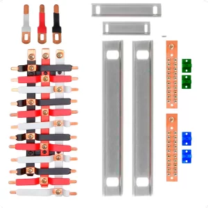 Kit Barramento Trifásico Padrão Cemar 100A para 16 Circuitos com Termo Retrátil